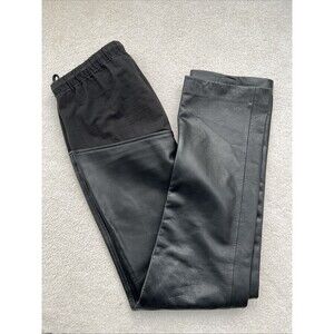 A Pea In The Pod 100% Authentic Leather Maternity Pants Black Size Medium